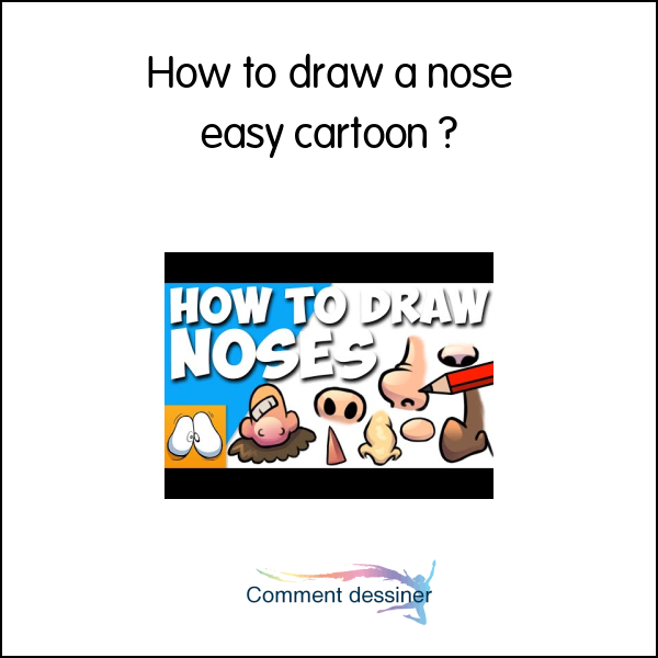 How to draw a nose easy cartoon